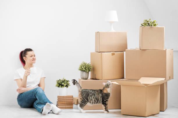 Umziehen in die neue Wohnung